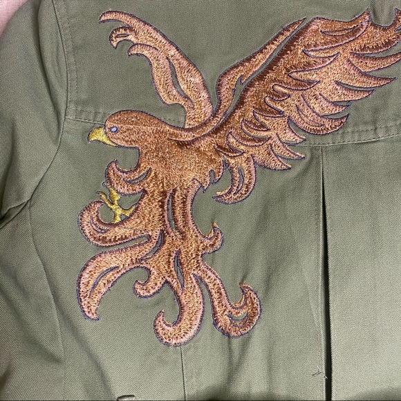 TRUE MEANING Green Jacket Embroidery Sz 4 - Picture 3 of 7